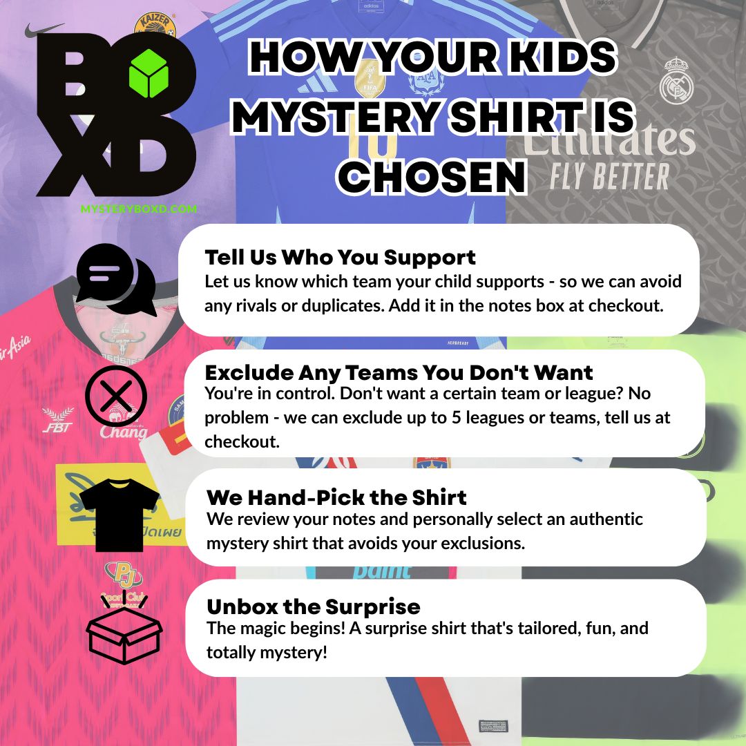 Kid's Football Shirt Mystery Box