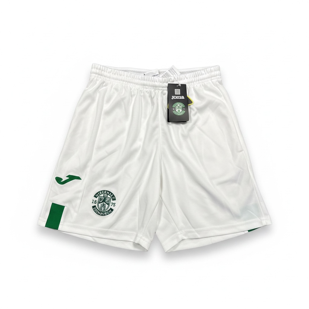 Hibernian 2024/25 Home Shorts front