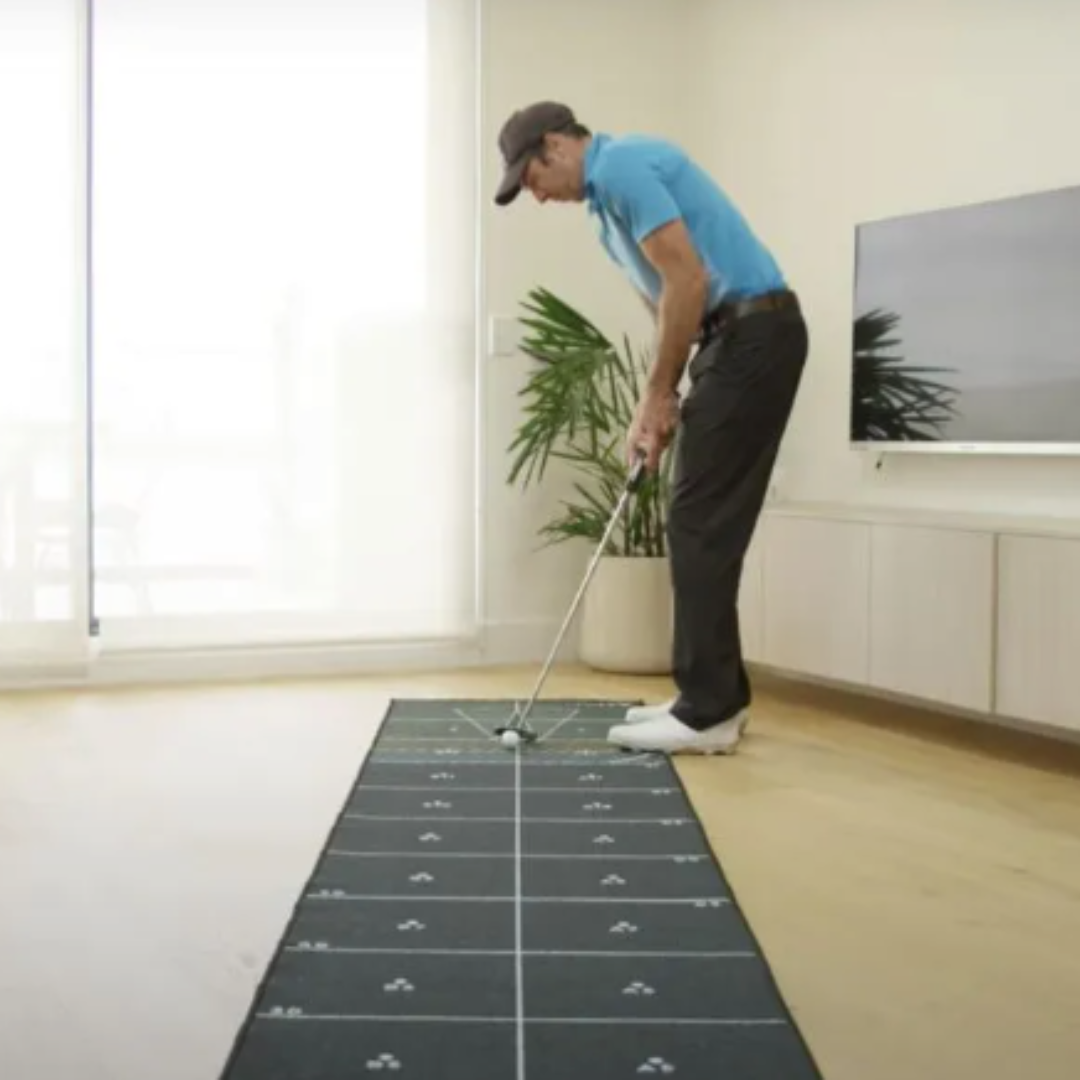 AI Golf Games Mat 14ft Gemini Series Putting Mat