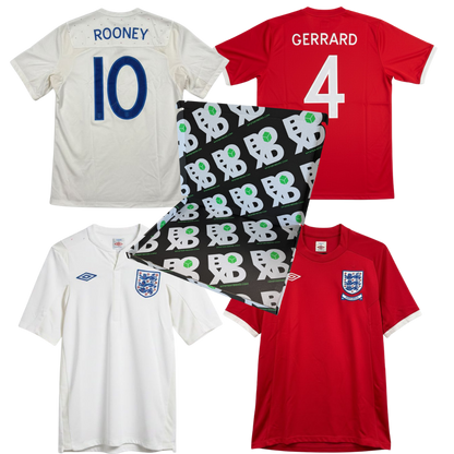 Kid's Retro England Football Shirt Mystery Box