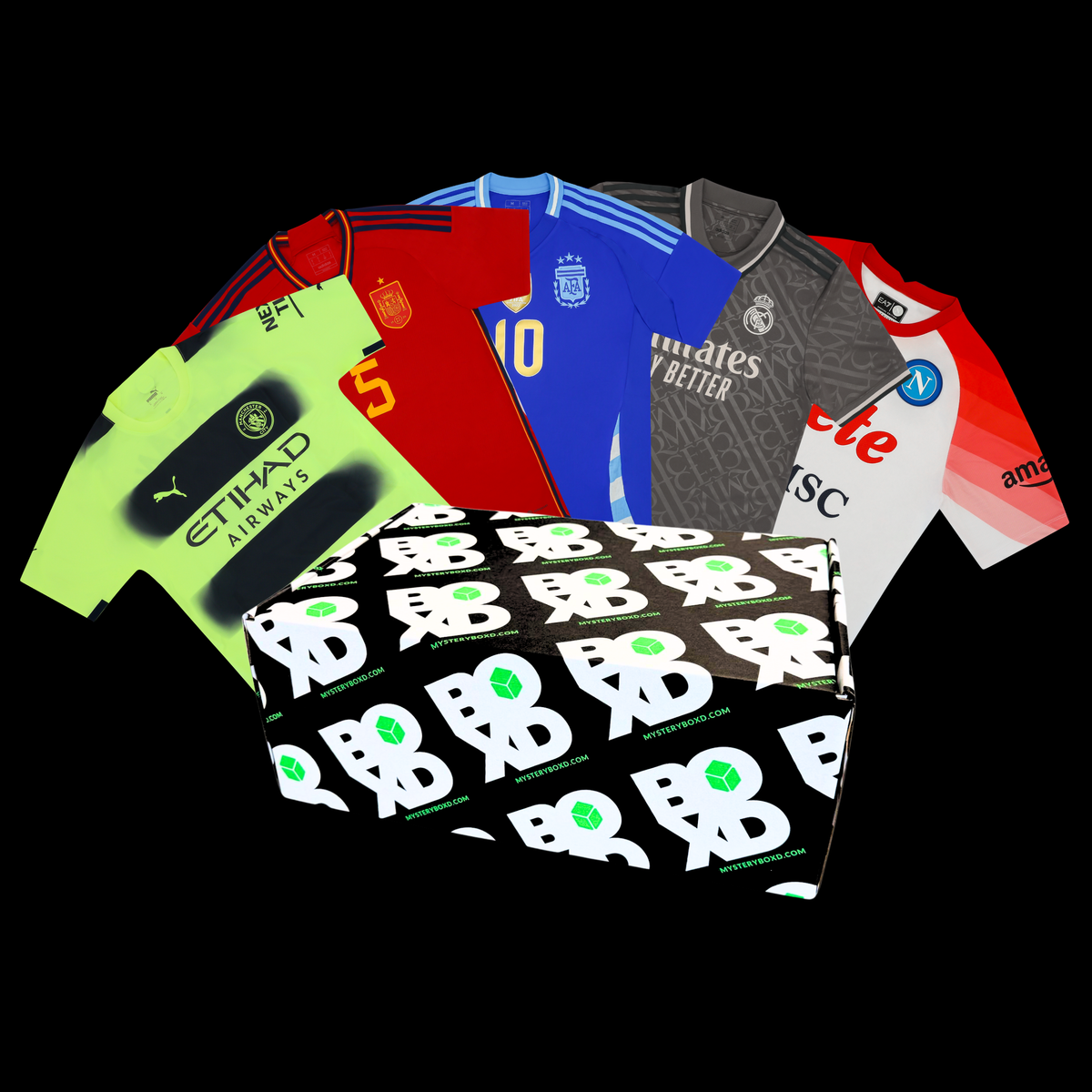 Kid’s Football Shirt Bulk Mystery Box (5 Shirts)