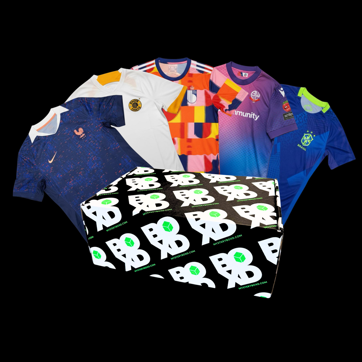 Kid’s Football Shirt Bulk Mystery Box (5 Shirts)