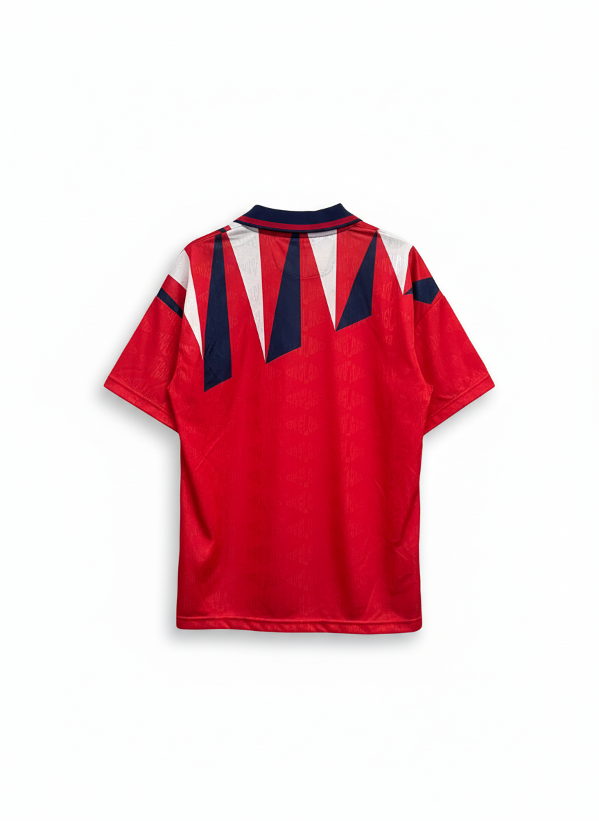 England 1990 Away Football Shirt - Back