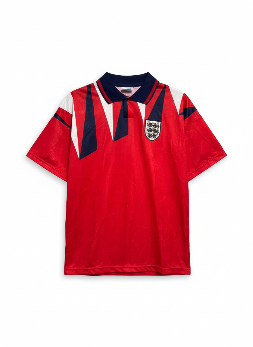 England 1990 Away Football Shirt - Detail