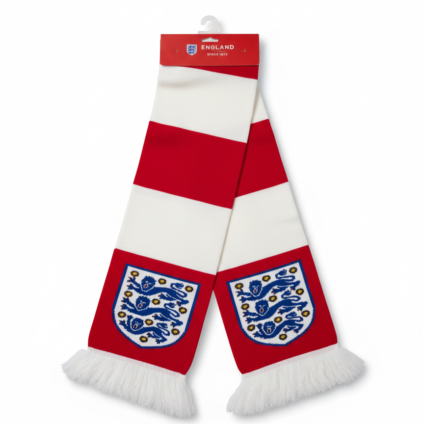 England Football Scarf Red - Detail