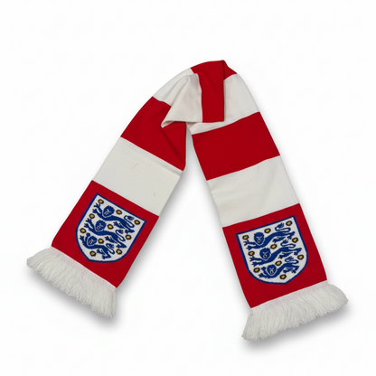England Football Scarf Red - Detail 2