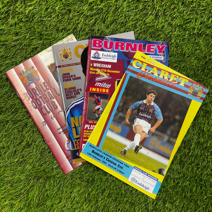 Burnley Retro Football Programmes Pack