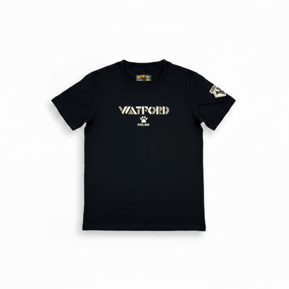 Watford Travel Cotton Black T-Shirt - Kids