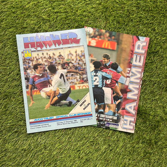 West Ham United Retro Football Programmes Pack