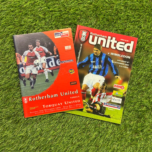 Rotherham United Retro Football Programmes Pack