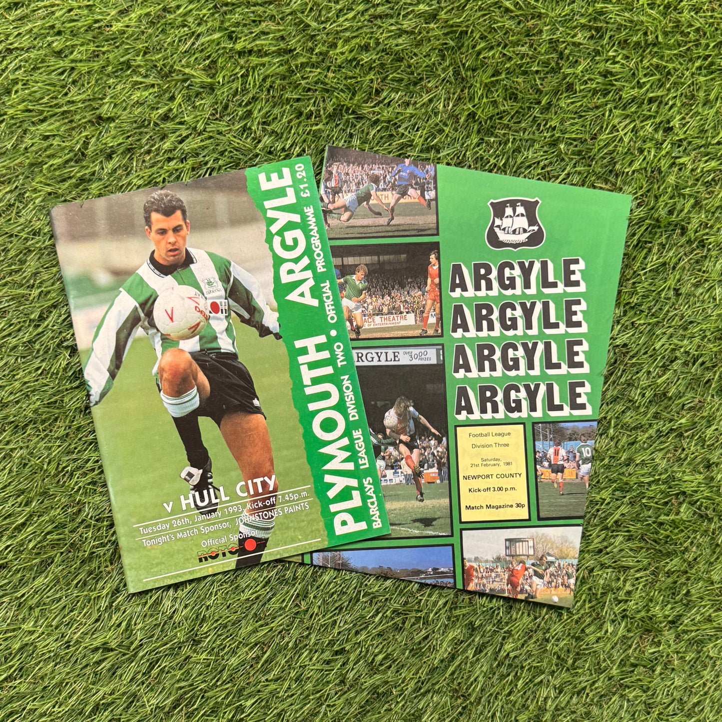 Plymouth Argyle Retro Football Programmes Pack