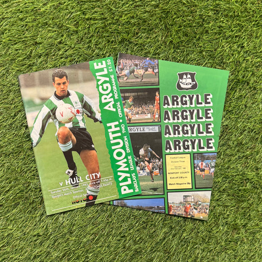 Plymouth Argyle Retro Football Programmes Pack