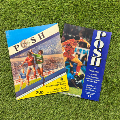 Peterborough United Retro Football Programmes Pack