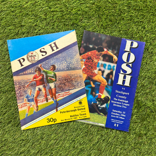 Peterborough United Retro Football Programmes Pack