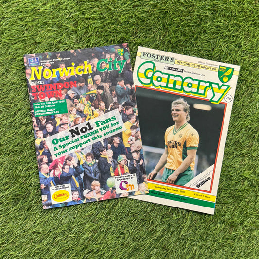 Norwich City Retro Football Programmes Pack
