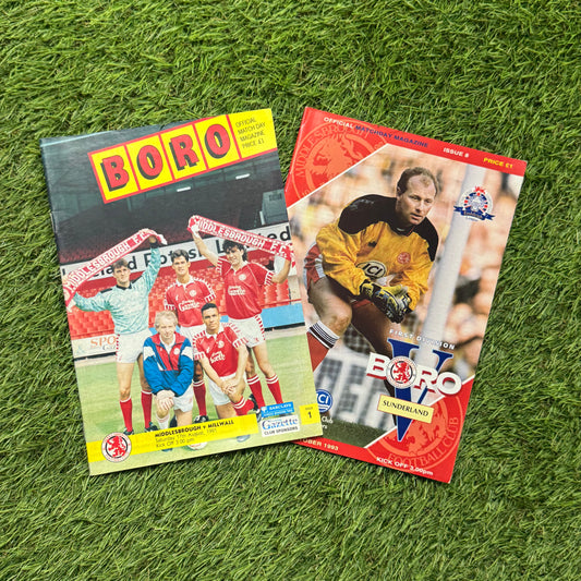 Middlesbrough Retro Football Programmes Pack