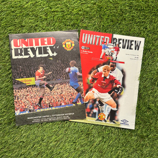 Manchester United Retro Football Programmes Pack
