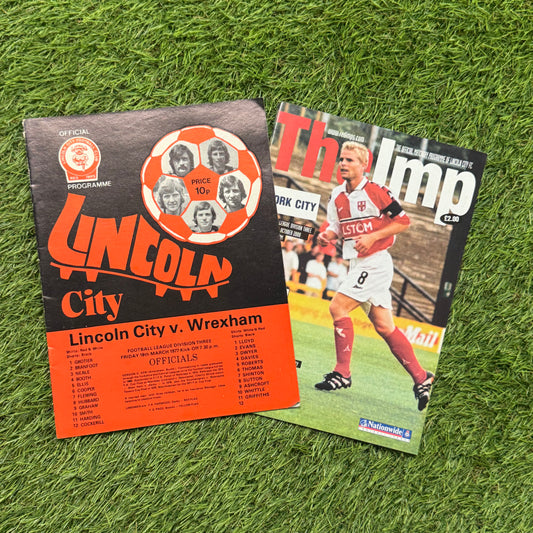 Lincoln City Retro Football Programmes Pack