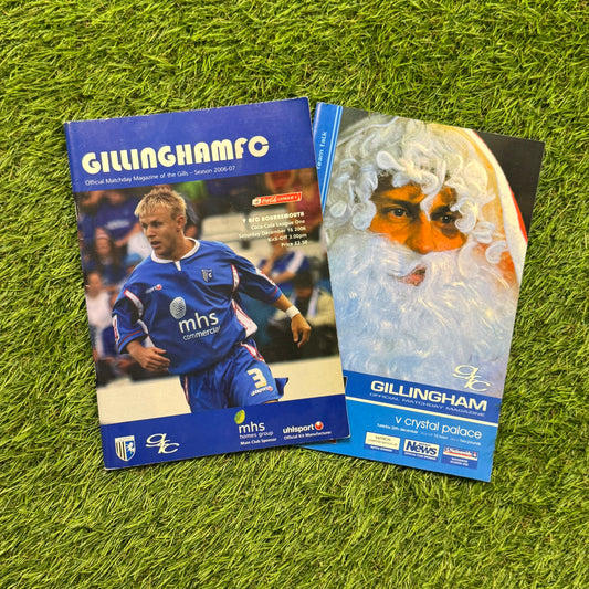 Gillingham Retro Football Programmes Pack