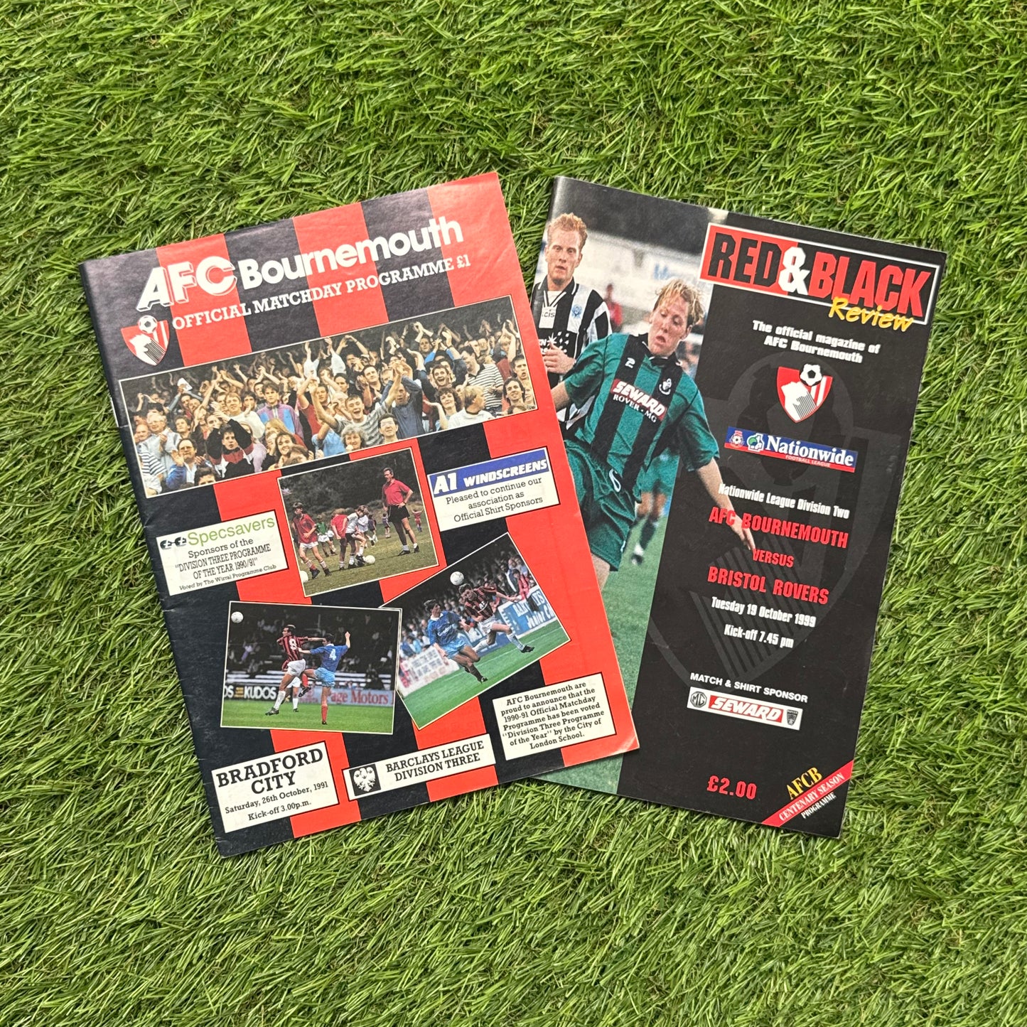 Bournemouth Retro Football Programmes Pack