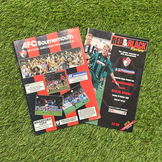 Bournemouth Retro Football Programmes Pack