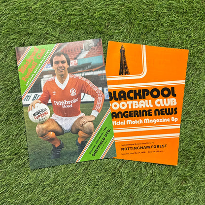 Blackpool Retro Football Programmes Pack
