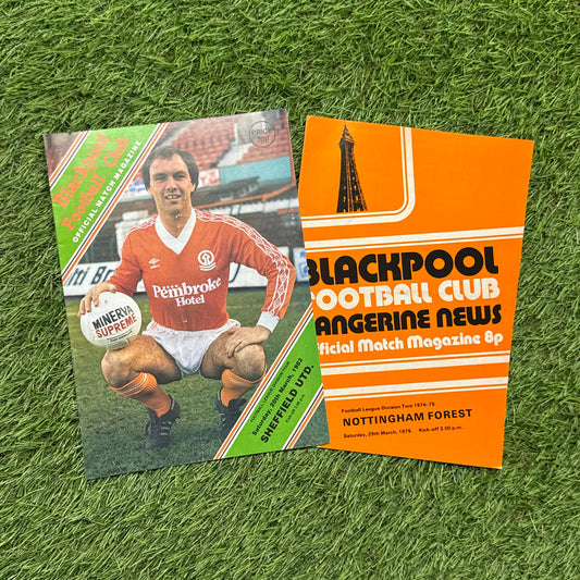 Blackpool Retro Football Programmes Pack