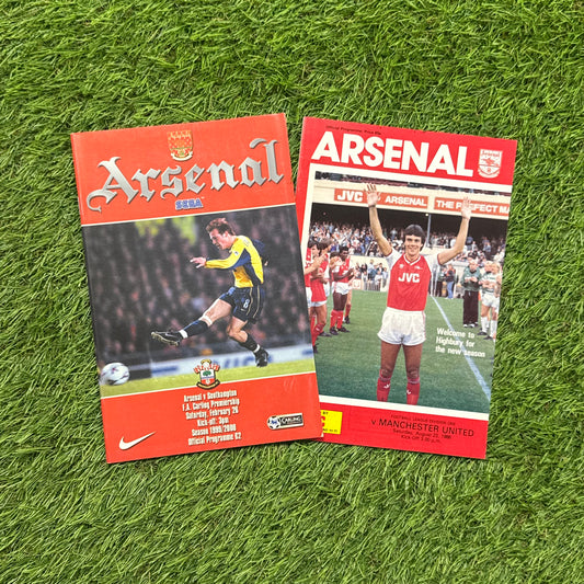 Arsenal Retro Football Programmes Pack