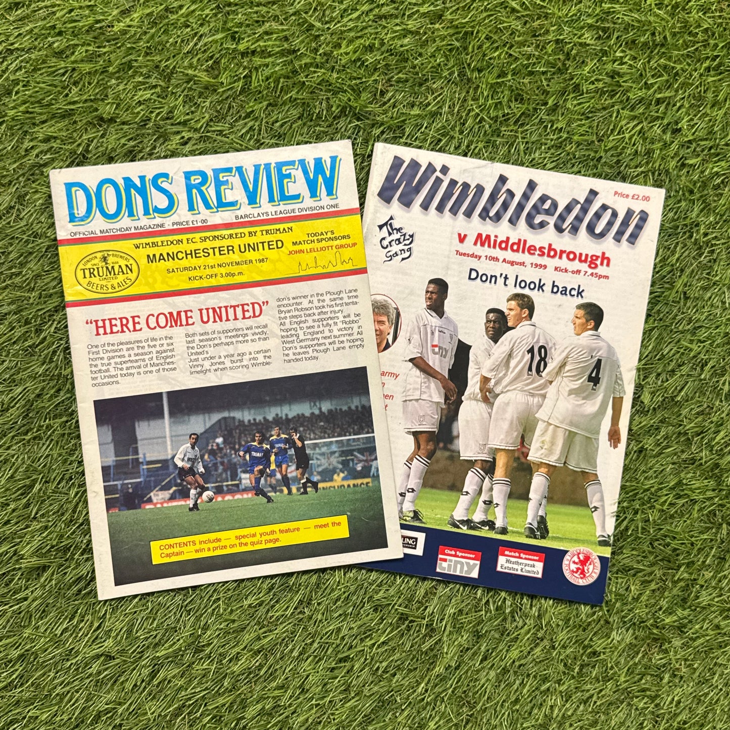 AFC Wimbledon Retro Football Programmes Pack