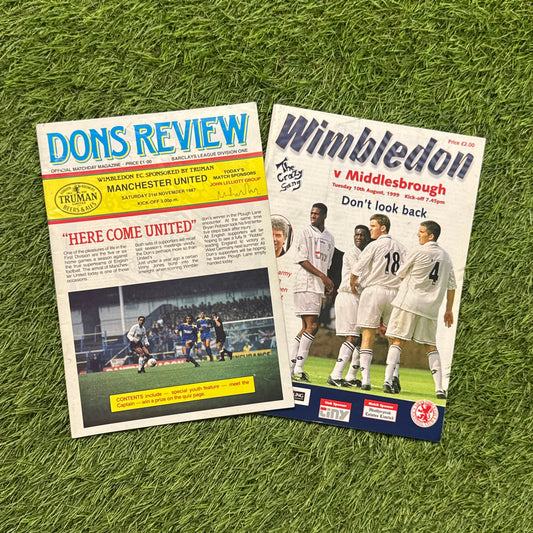 AFC Wimbledon Retro Football Programmes Pack