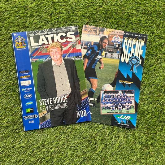 Wigan Athletic Retro Football Programmes Pack