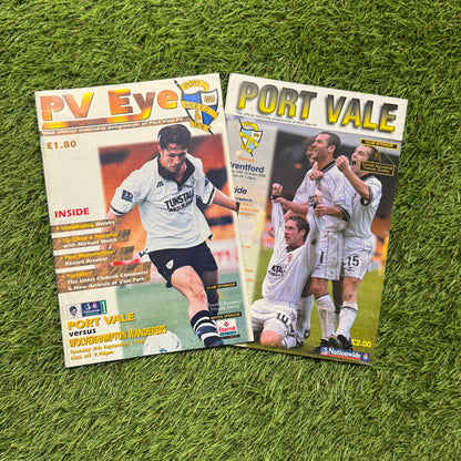 Port Vale Retro Football Programmes Pack