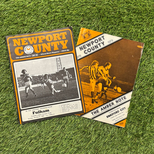Newport County Retro Football Programmes Pack