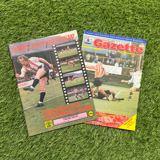 Exeter City Retro Football Programmes Pack