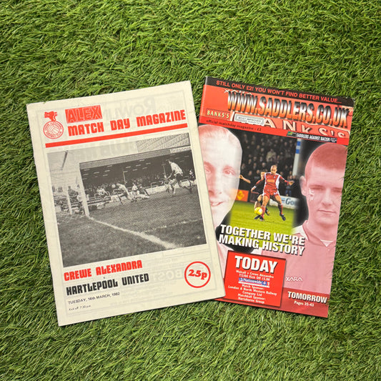 Crewe Alexandra Retro Football Programmes Pack