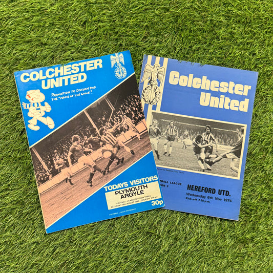 Colchester United Retro Football Programmes Pack