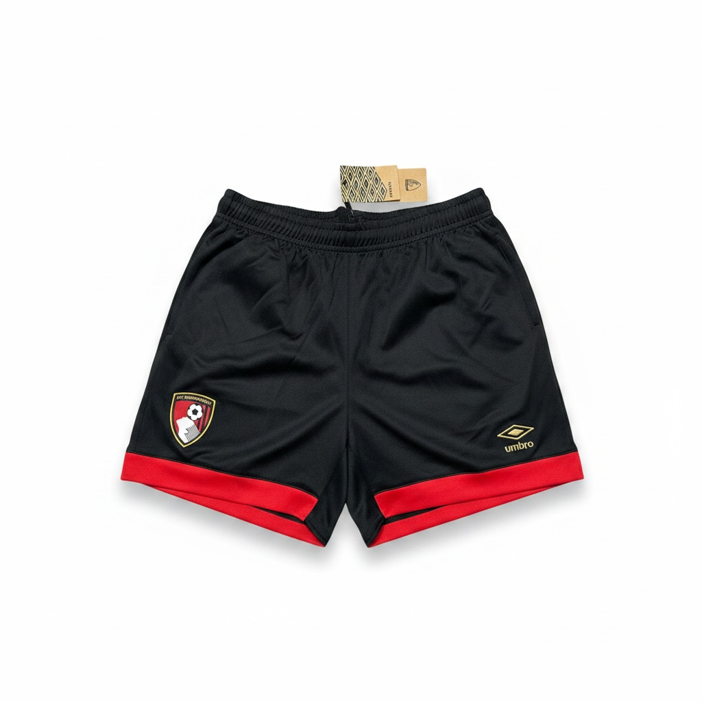 AFC Bournemouth 2024/25 Home Shorts Kids - tag