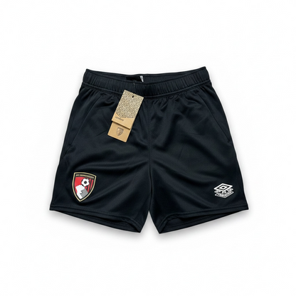 AFC Bournemouth 2024/25 Black Training Shorts - Kids with tag