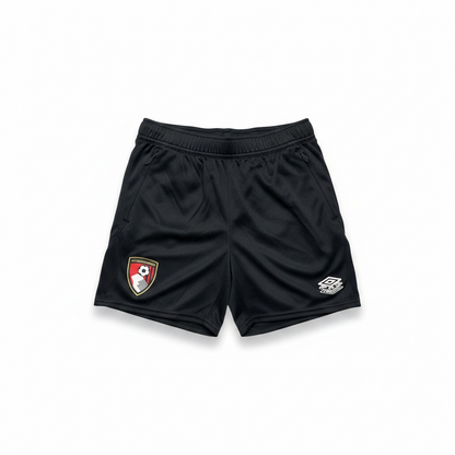 AFC Bournemouth 2024/25 Black Training Shorts - Kids front