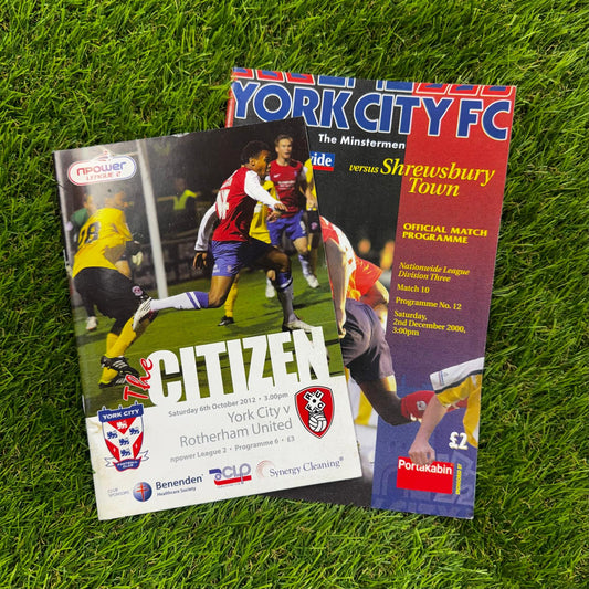 York City Retro Football Programmes Pack