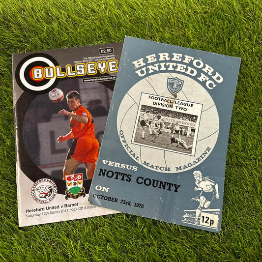 Hereford United Retro Football Programmes Pack