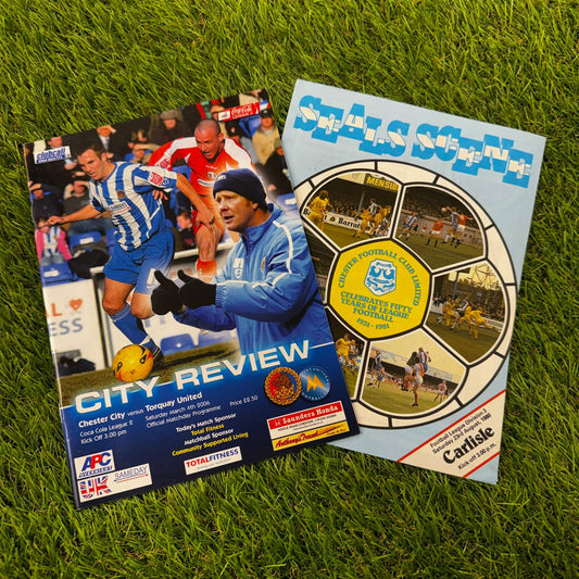 Chester City Retro Football Programmes Pack