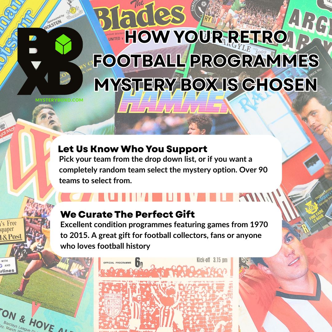 Retro Football Programmes Mystery Box