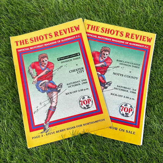 Aldershot Retro Football Programmes Pack