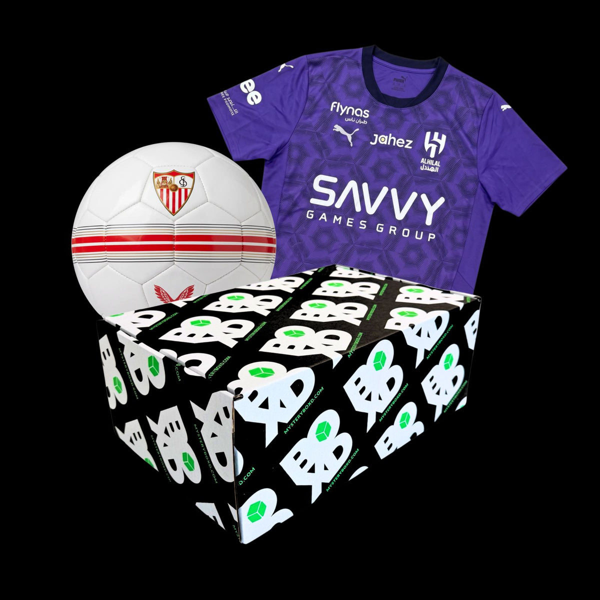 Kid's Football Shirt & Ball Bundle Mystery Box