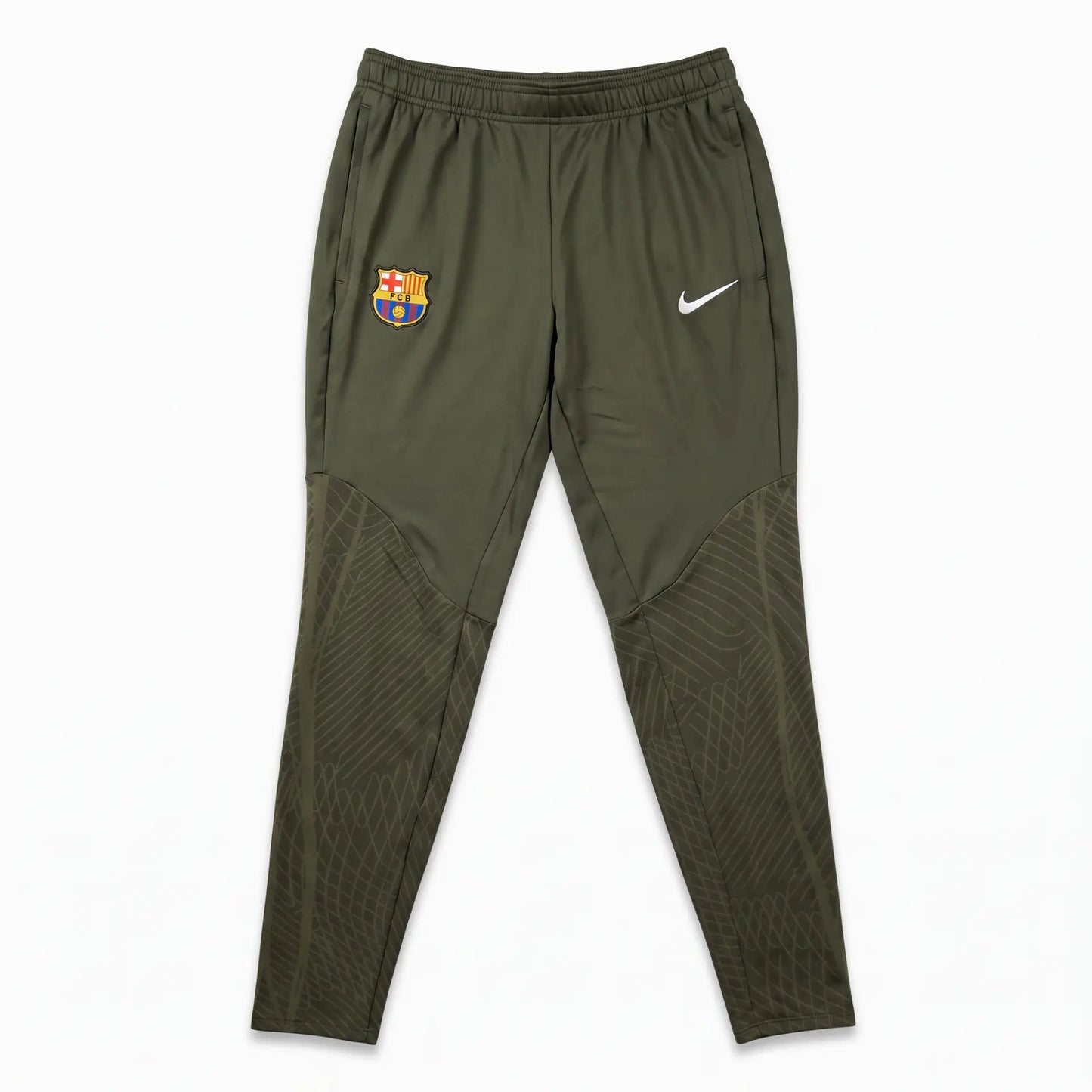 Barcelona 2023/24 Strike Khaki Green Training Pants - Front