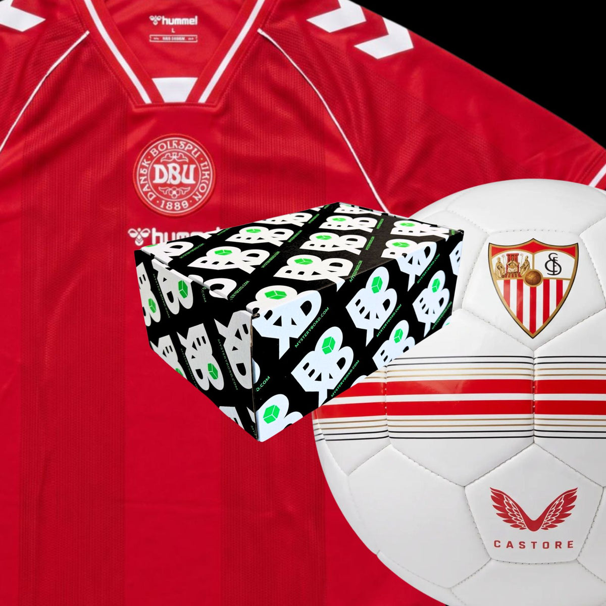 Kid's Football Shirt & Ball Bundle Mystery Box