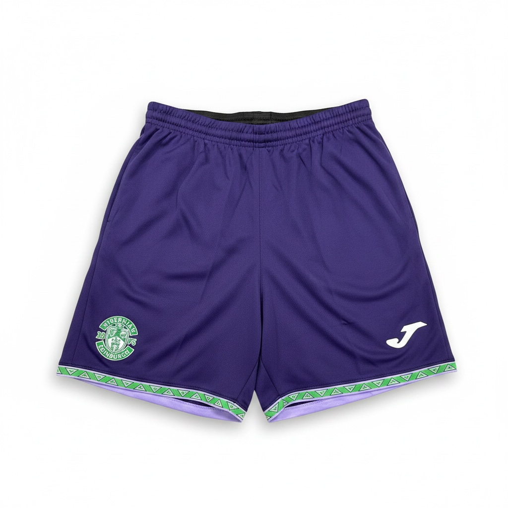 Hibernian 2024/25 Away Shorts front