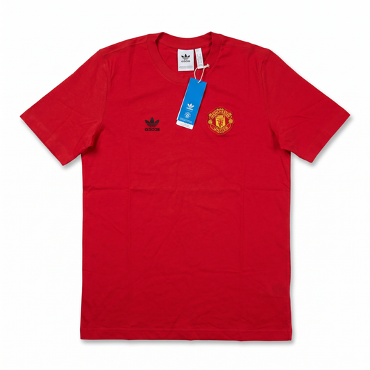 Manchester United x adidas Originals Essentials Tee - front with tags