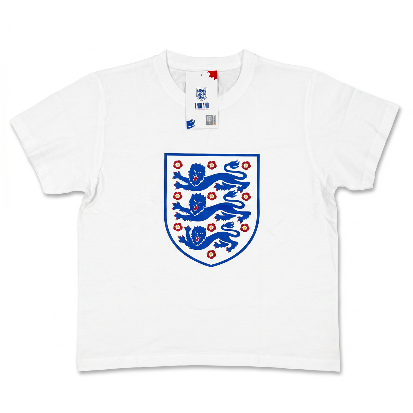 England Core Crest White T-Shirt Kids - Front